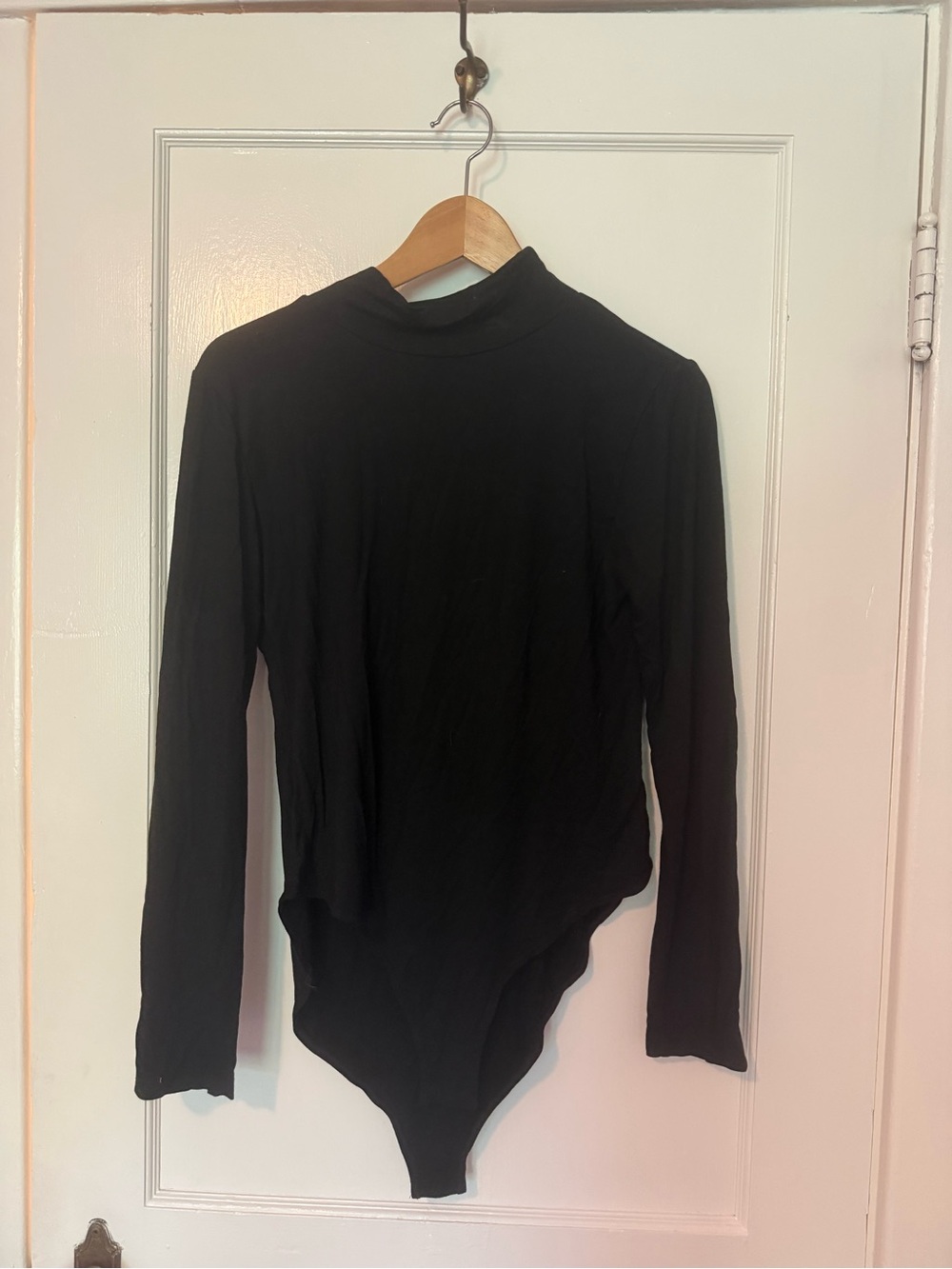 Black Long Sleeve Mock Neck Bodysuit